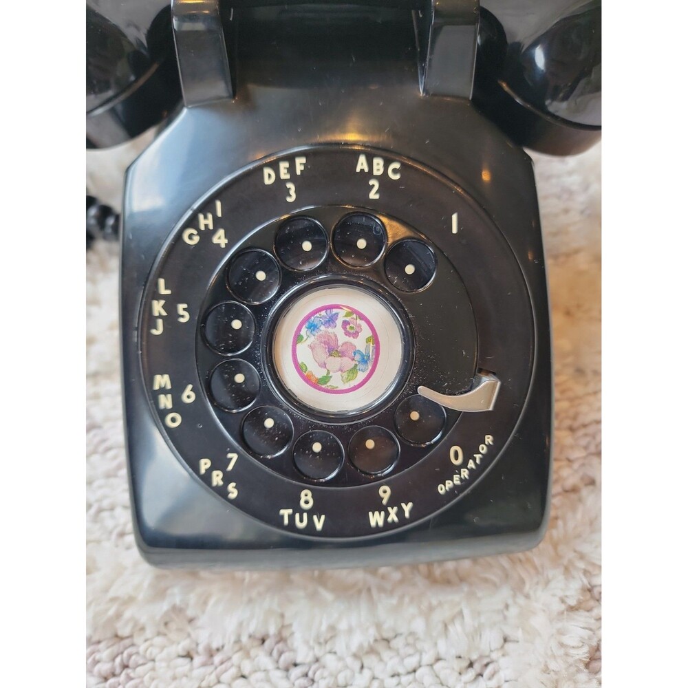 Vintage Western Electric Black Rotary Dial Desk Telephone 500DM Untested - Picture 2 of 8